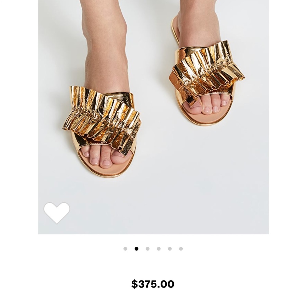 Loeffler Randall gold sandal